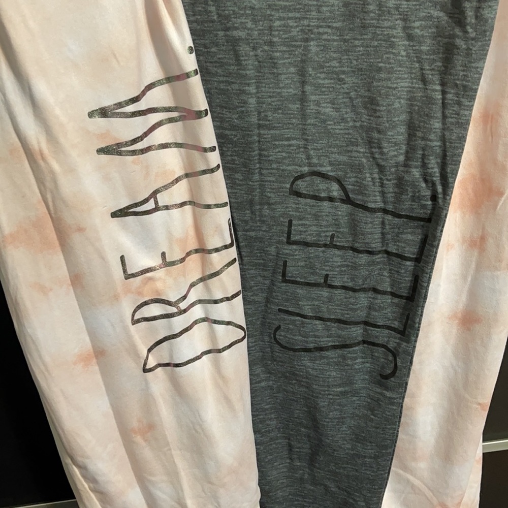 Pair of Rae Dunn Joggers - SLEEP DREAM